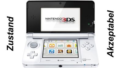 Nintendo 3DS Handheld Ice White Zustand Akzeptabel