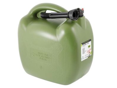 Benzinkanister aus Kunststoff, 20L, oval, khaki