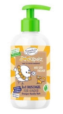 Dresdner Essenz Orangen-Vanille Duschgel, 3-in-1, 250 ml