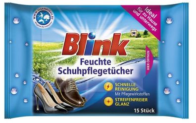 Schuhpflege-Tücher für Glanz & Pflege, 15 Stk.