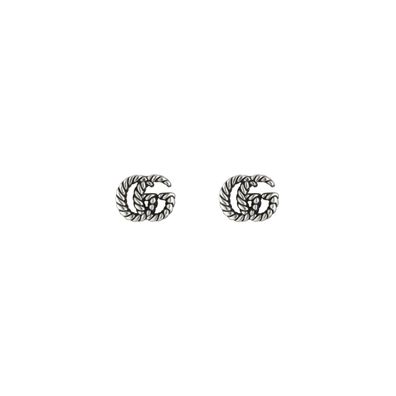 Gucci – YBD627755001 – 925er Sterlingsilber – Ohrstecker aus gealtertem Sterlingsilbe