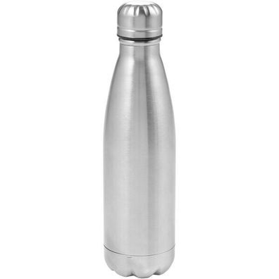 Manrique Lombok Trinkflasche, 500ml, Edelstahl, silber