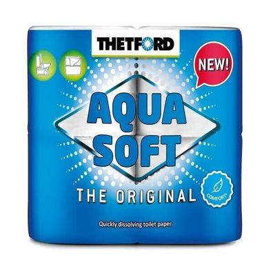 Thetford Aqua Soft Toilettenpapier Campingtoilette WC Papier 4 Rollen