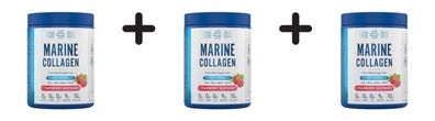 3 x Applied Nutrition Marine Collagen (300g) Strawberry Raspberry