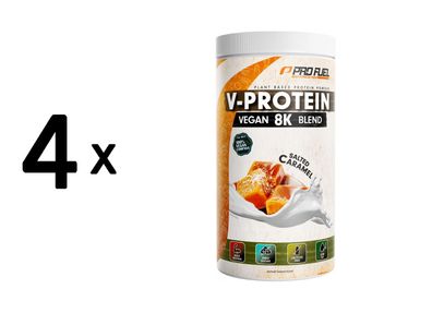 4 x ProFuel V-Protein 8K Blend (750g) Salted Caramel