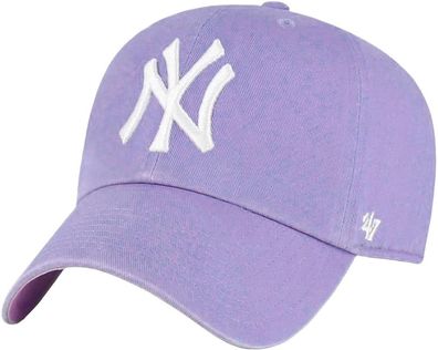 New York Yankees Lila Clean Cap - MLB ´47 Brand USA Import Caps Basecaps Capy Kappen