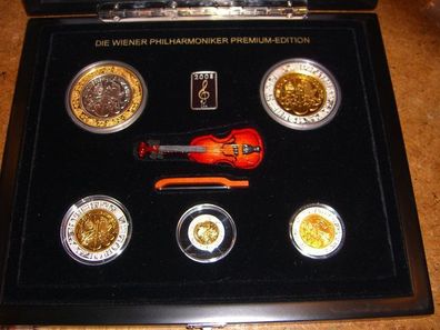 Original Premium Philharmoniker Goldsatz 1oz + 1/2oz + 1/4oz + 0,1oz Gold 1,85oz Gold