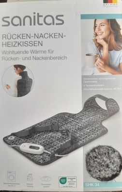 Sanitas Rücken-Nacken-Heizkissen »SHK 34« 6 Temperaturstufen 2 Farben