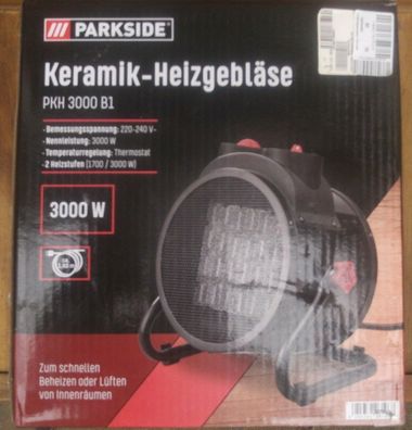 Parkside® Keramik Heizgebläse »PKH 3000 B1«