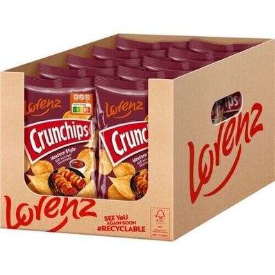 Crunchips Lorenz Western Style Chips Orginal 10x150 g Bt.