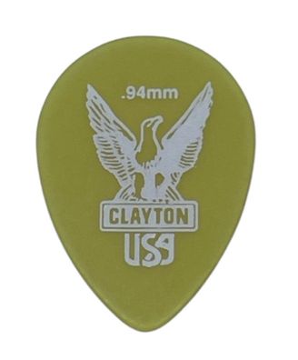 Clayton Ultem Gold - Small Tear Drop - 0,94 mm (1,6 oder 12 Stück) - Plektren
