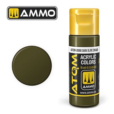 AMMO by MIG Jimenez ATOM COLOR Darl Olive Drab