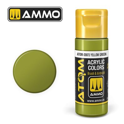 AMMO by MIG Jimenez ATOM COLOR Yellow Green