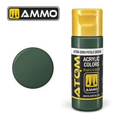 AMMO by MIG Jimenez ATOM COLOR Phtalo green