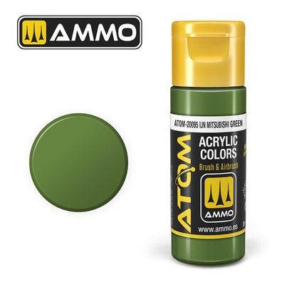 AMMO by MIG Jimenez ATOM COLOR IJN Mitsubishi Green