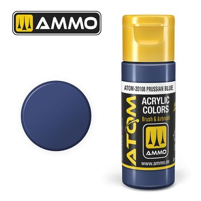 AMMO by MIG Jimenez ATOM COLOR Prussian Blue