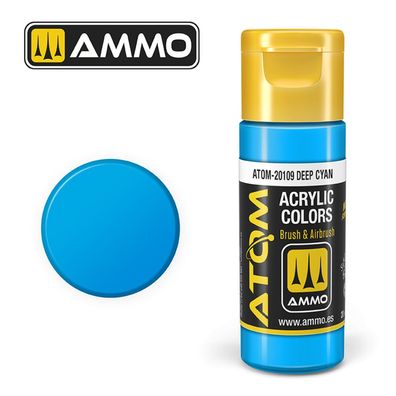 AMMO by MIG Jimenez ATOM COLOR Deep Cyan