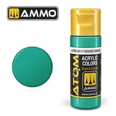 AMMO by MIG Jimenez ATOM COLOR Turquoise Green