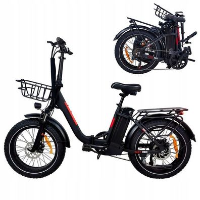 Elektrofahrrad Faltrad E-bike Baolujie 750W 48V 16AH 40km/ h 20" Elektrofahrräder