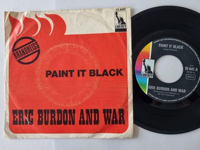 Eric Burdon and War - Paint it black 7'' Vinyl Germany/ CV Rolling Stones