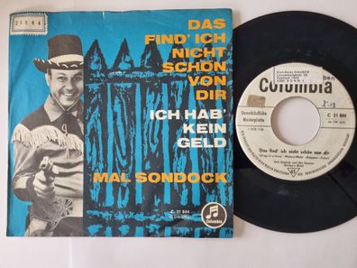 Mal Sondock - Das find' ich nicht schön von dir 7'' Vinyl Germany PROMO