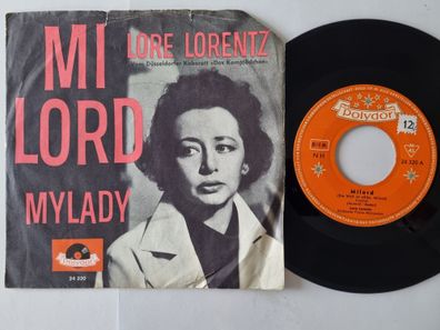 Lore Lorentz - Milord 7'' Vinyl Germany/ CV Edith Piaf