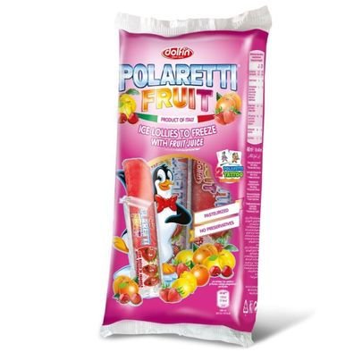 2 Packungen Dolfin Polaretti Fruit Pink a 400 ml Wassereis