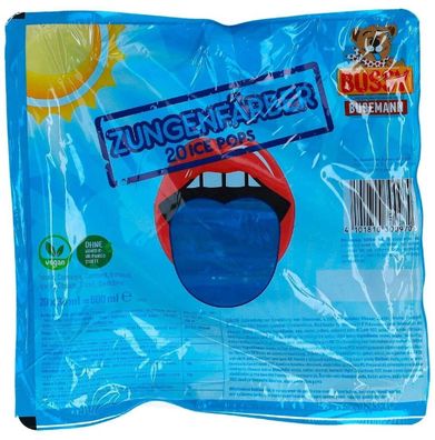 5 Packungen Bussy Ice Pops Zungenfärber a 600ml Wassereis Kratzeis Eis