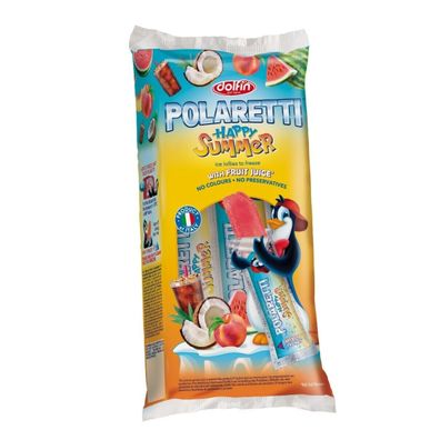 30 Packungen Dolfin Polaretti Happy Summer a 400 ml Wassereis