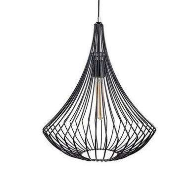 HowHomely Moderne Geometrische Lampe 'Nera', 40 cm – Metall, Design-Highlight Deko