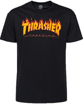 Thrasher T-Shirt Thrasher Flame black - Größe: S