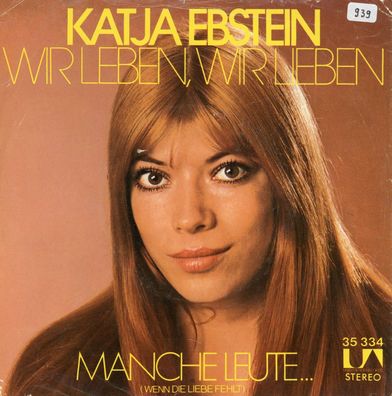 7" Cover Katja Ebstein - Wir Leben wir Lieben