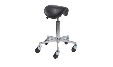 Efalock Rollhocker CliCTEC® SADDLE LADY FIT silber