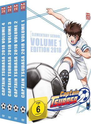 Captain Tsubasa 2018 - Gesamtausgabe - Bundle Vol.1-4 - DVD - NEU
