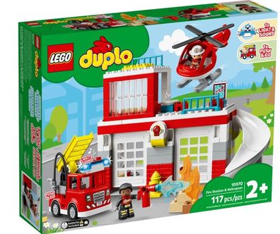 Lego Duplo Feuerwehrwache mit Hubschrauber (10970)