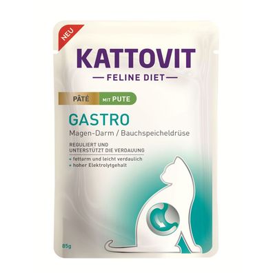 Kattovit Gastro Paté mit Pute 20 x 85g (21,12€/ kg)