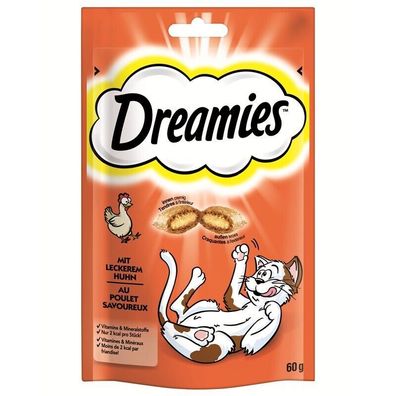 Dreamies Cat Snack mit Huhn 12 x 60g (55,42€/ kg)