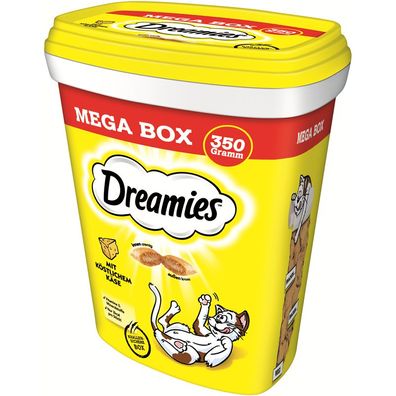 Dreamies Cat Snack mit Käse Mega Box 4 x 350g (49,93€/ kg)