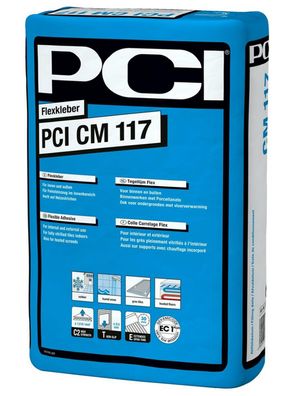 PCI CM 117 25 kg Flexkleber Flexmörtel Fliesenkleber Verlegemörtel Feinsteinzeug