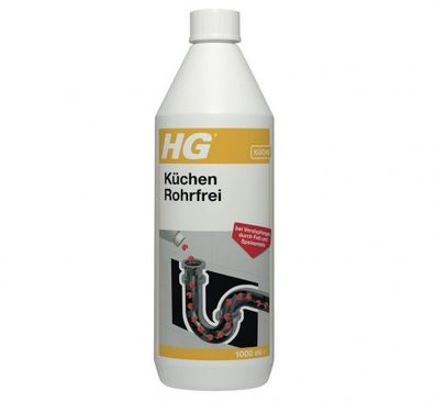 HG Küchen Rohrfrei Rohr- & Abflussreiniger für die Küche gegen Gerüche und Rohrversto