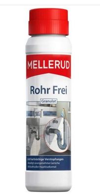 Mellerud Rohr Frei Granulat Abflussreiniger Verstopfungen & Gerüche mit Haarlöseform