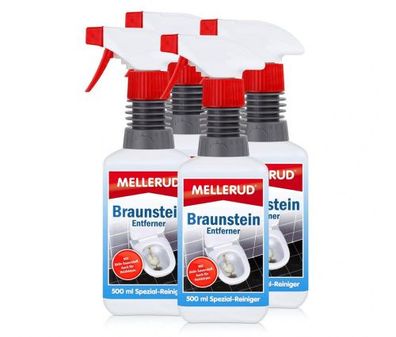 4 x Mellerud Braunstein Entferner – Chlorfreies Reinigungsmittel entfernt Braunstein