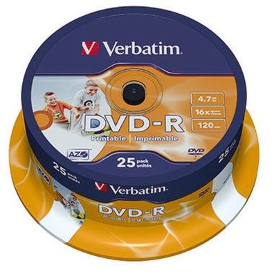 DVD-R 4,7 GB (16fach, 25 Stück)