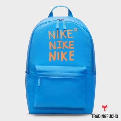 Nike Rucksack für Sport Schule Fitness Backpack Outdoor 25L blau Polyester