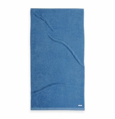 Tom Tailor Duschtuch Blau Frottier Qualität 100% Baumwolle mit Aufhänger