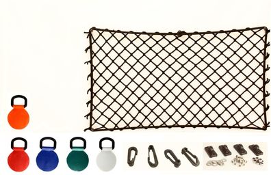 Decksnetz, Gepäcknetz für Kanu / Kajak, elastisch, Höhe 23 cm