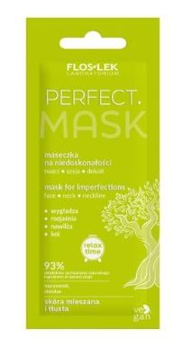Flos-Lek Perfekte Gesichtsmaske für Gesicht, Hals und Dekolleté, 6 ml