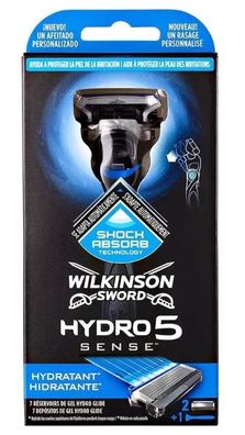 Wilkinson Sword Hydra 5 Sense Rasierer + 2 Klingen