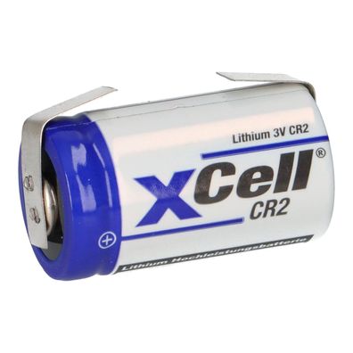 XCell Photobatterie CR2 Lithium 3V / 850mAh U-Lötfahne