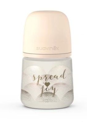 Suavinex SX Pro Flasche 150 ml - Herzdesign Beige